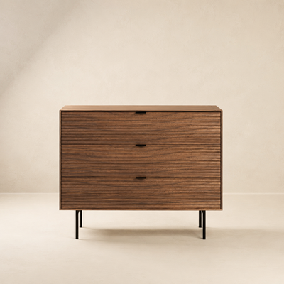 Cómoda Solia 3 cajones, madera, 100 x 80 cm