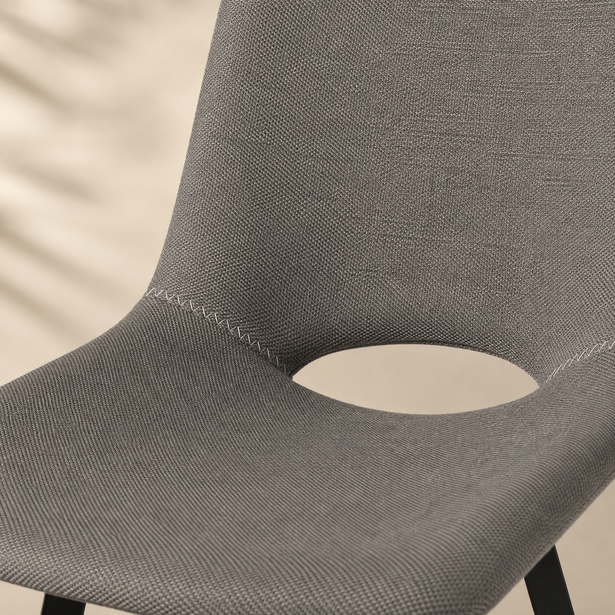 Upholstered high stool with backrest