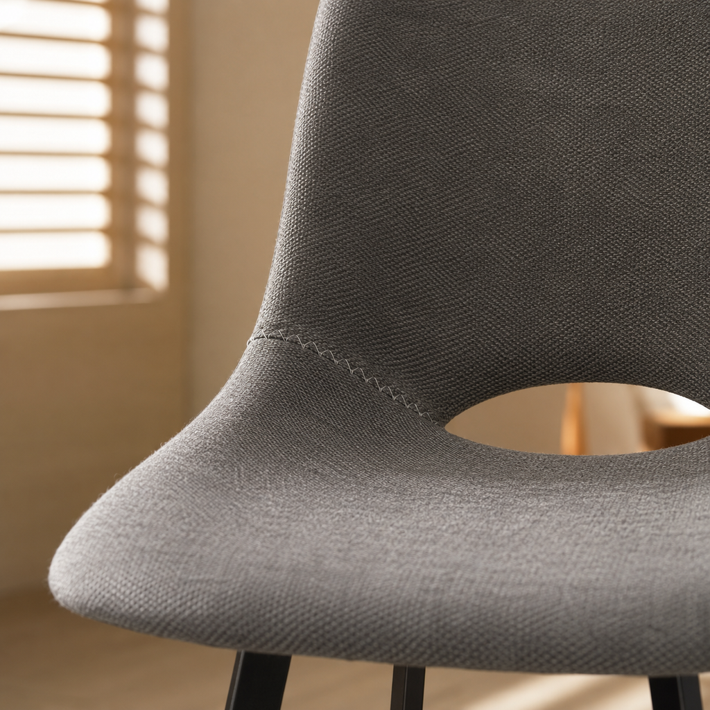 Upholstered high stool with backrest
