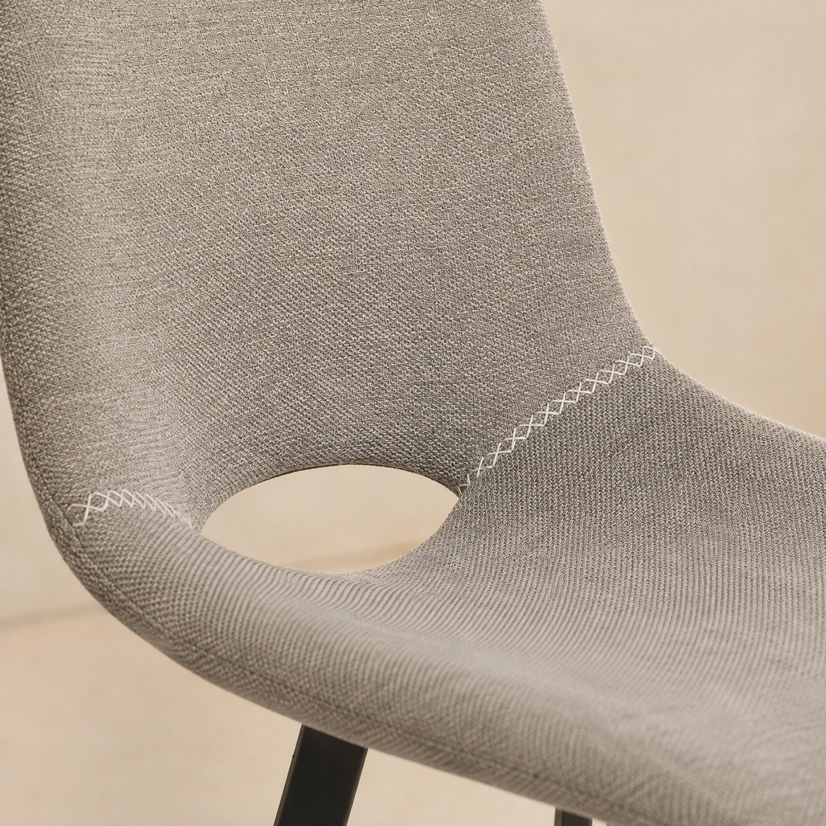 Upholstered high stool with backrest