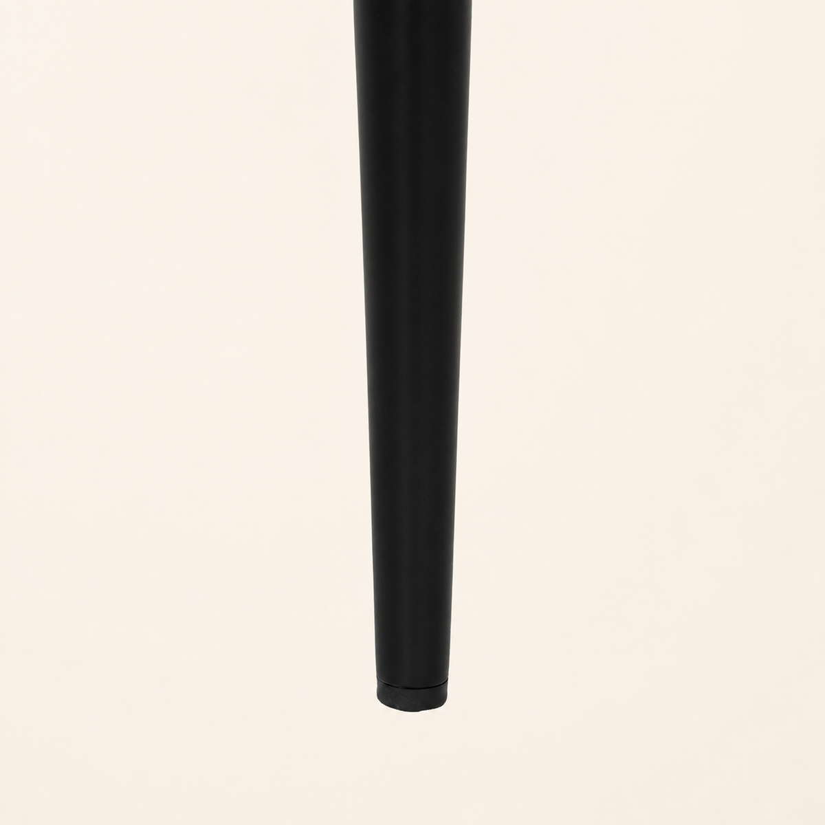 Silla de comedor tapizada, pata metálica