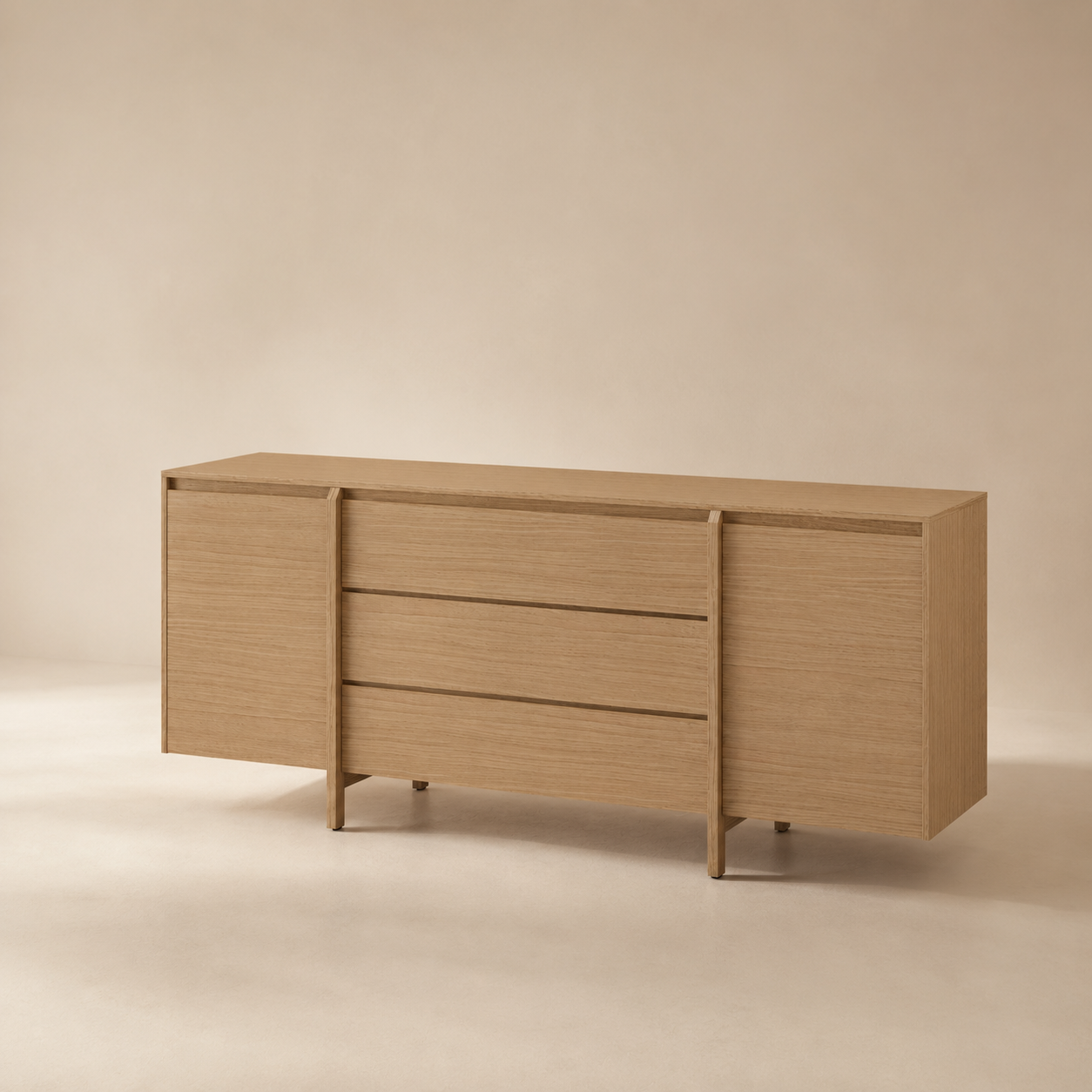Cedar Sideboard 200 × 80 cm (2 doors + drawers)
