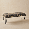 Banqueta tapizada, 120 cm