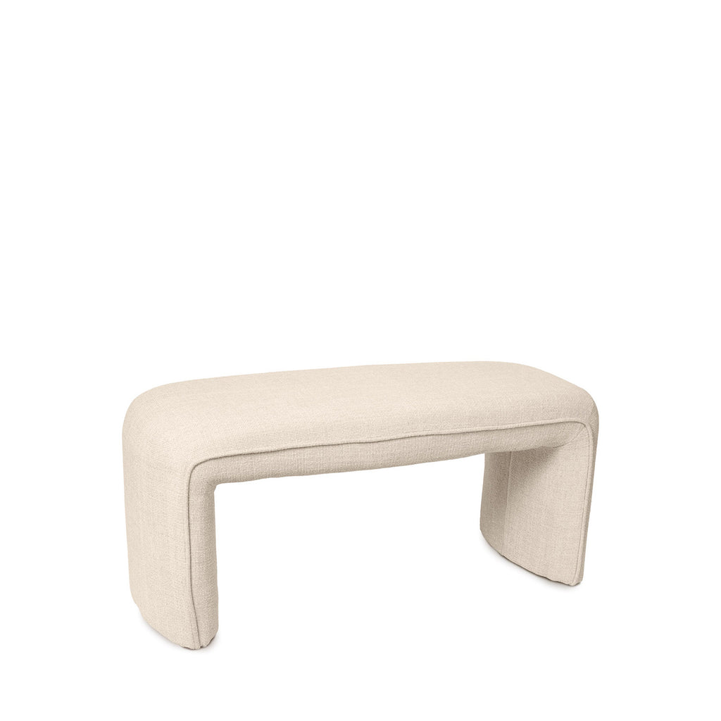 Banqueta tapizada, 100 cm