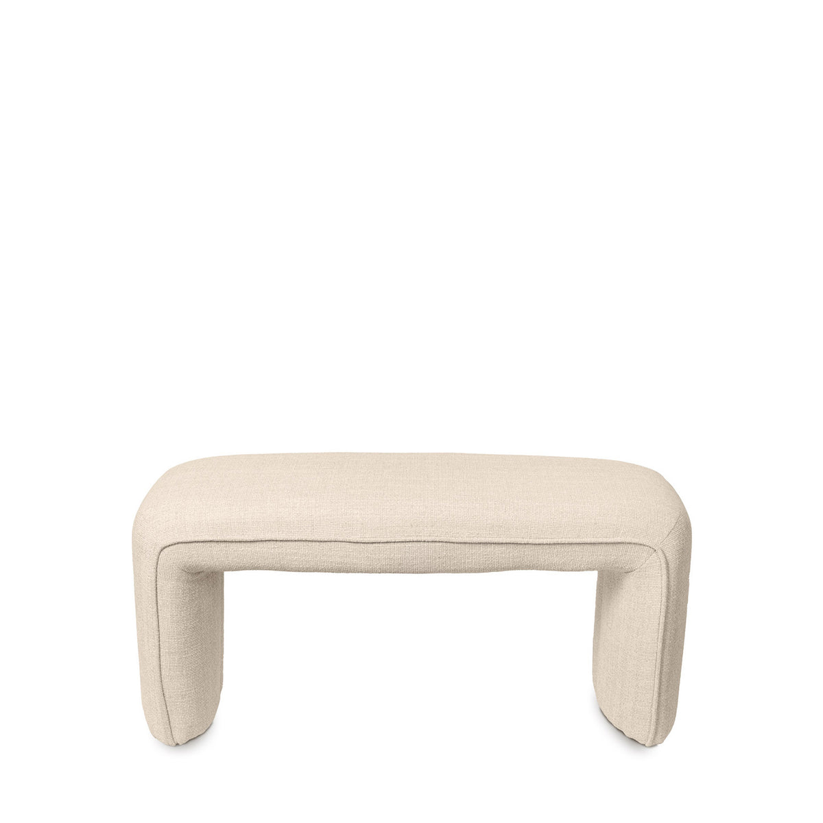 Banqueta tapizada, 100 cm