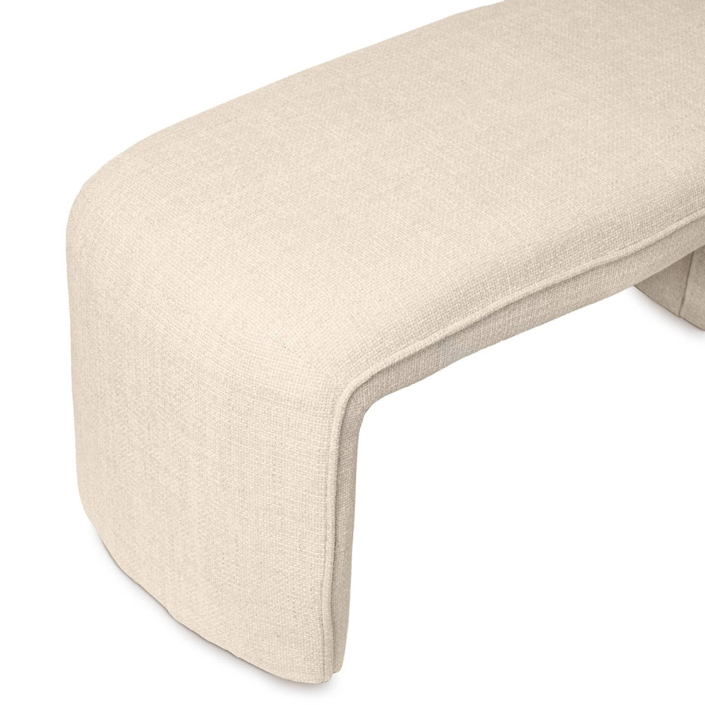 Banqueta tapizada, 100 cm