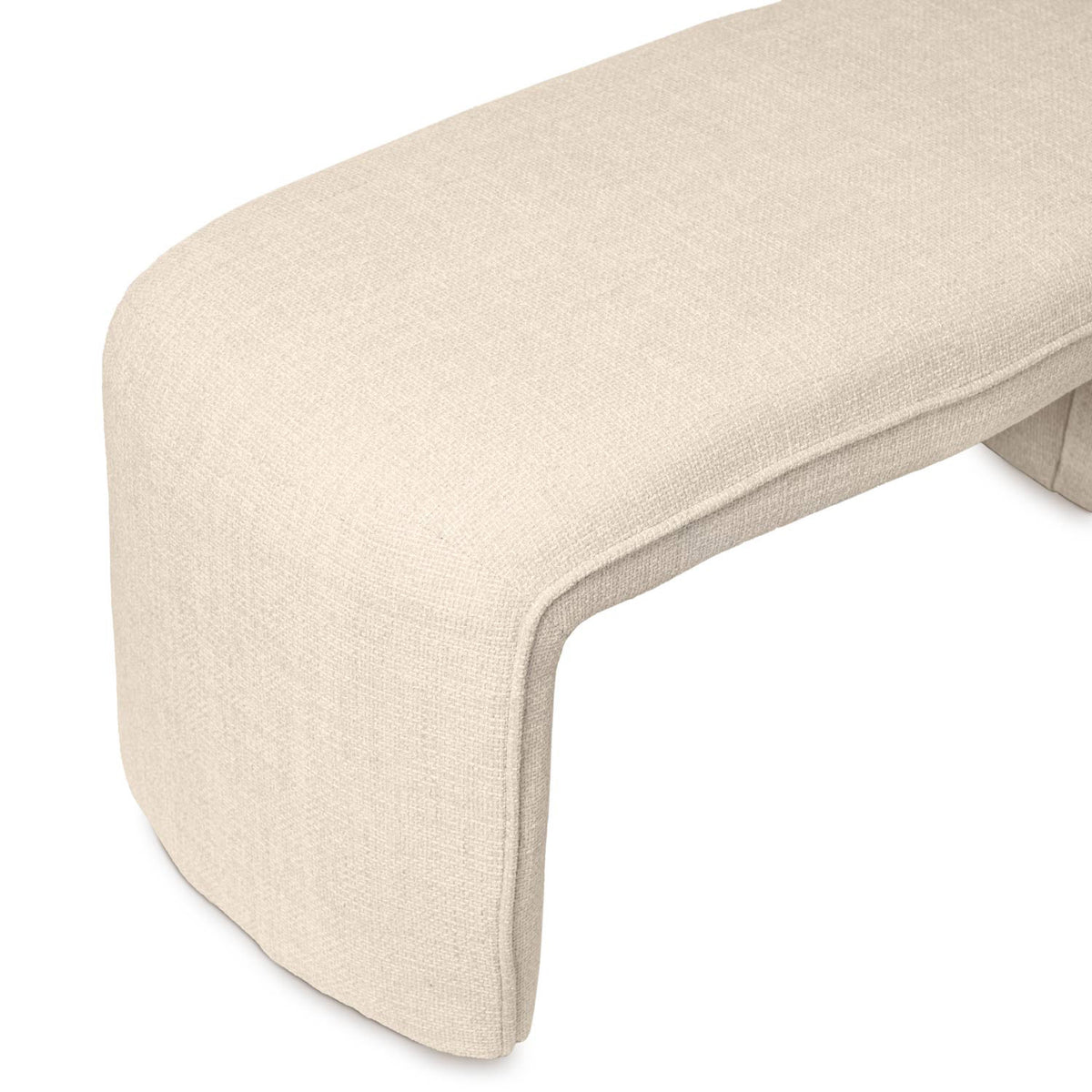 Banqueta tapizada, 100 cm