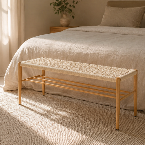 Rattan bench 100 cm