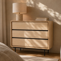 Cómoda Dira 3 cajones, madera, 99,5 × 87 cm