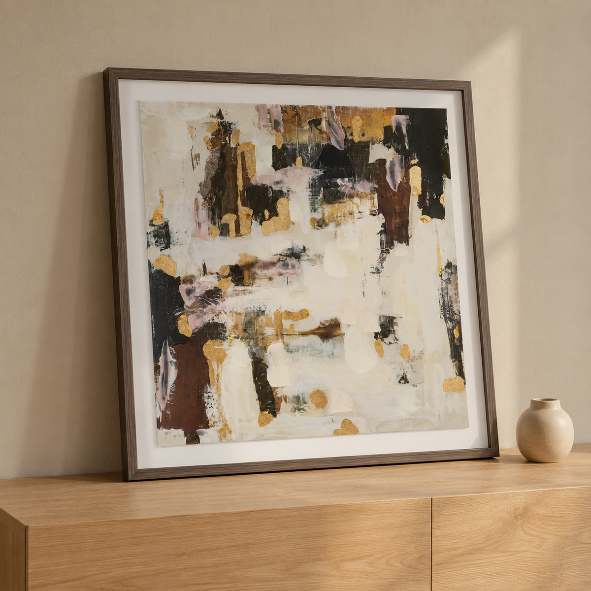 Cuadro abstracto, 104 × 104 cm