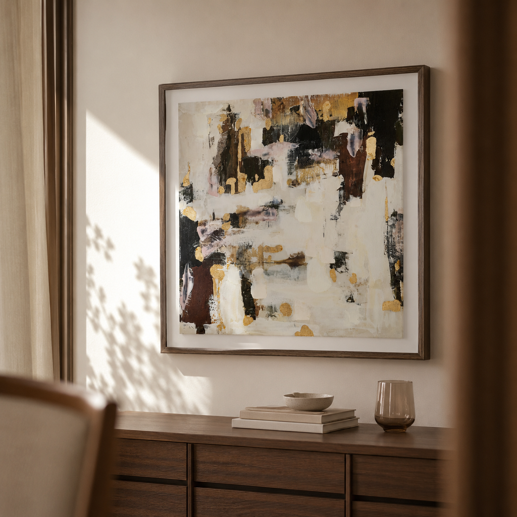 Cuadro abstracto, 104 × 104 cm
