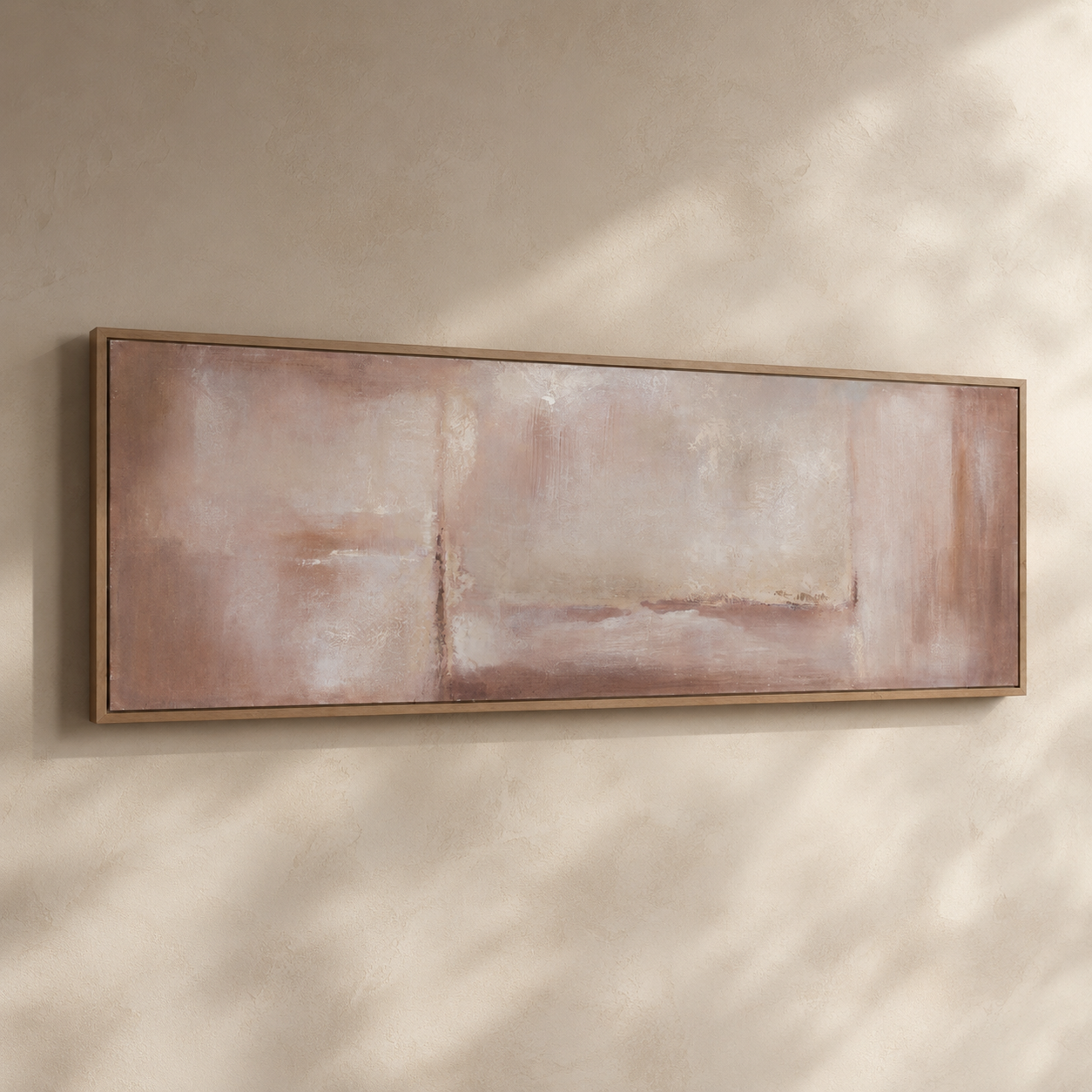 Cuadro Enia abstracto, lienzo, 50 × 150 cm