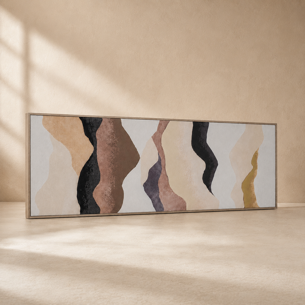 Abstract painting, 50 x 150 cm