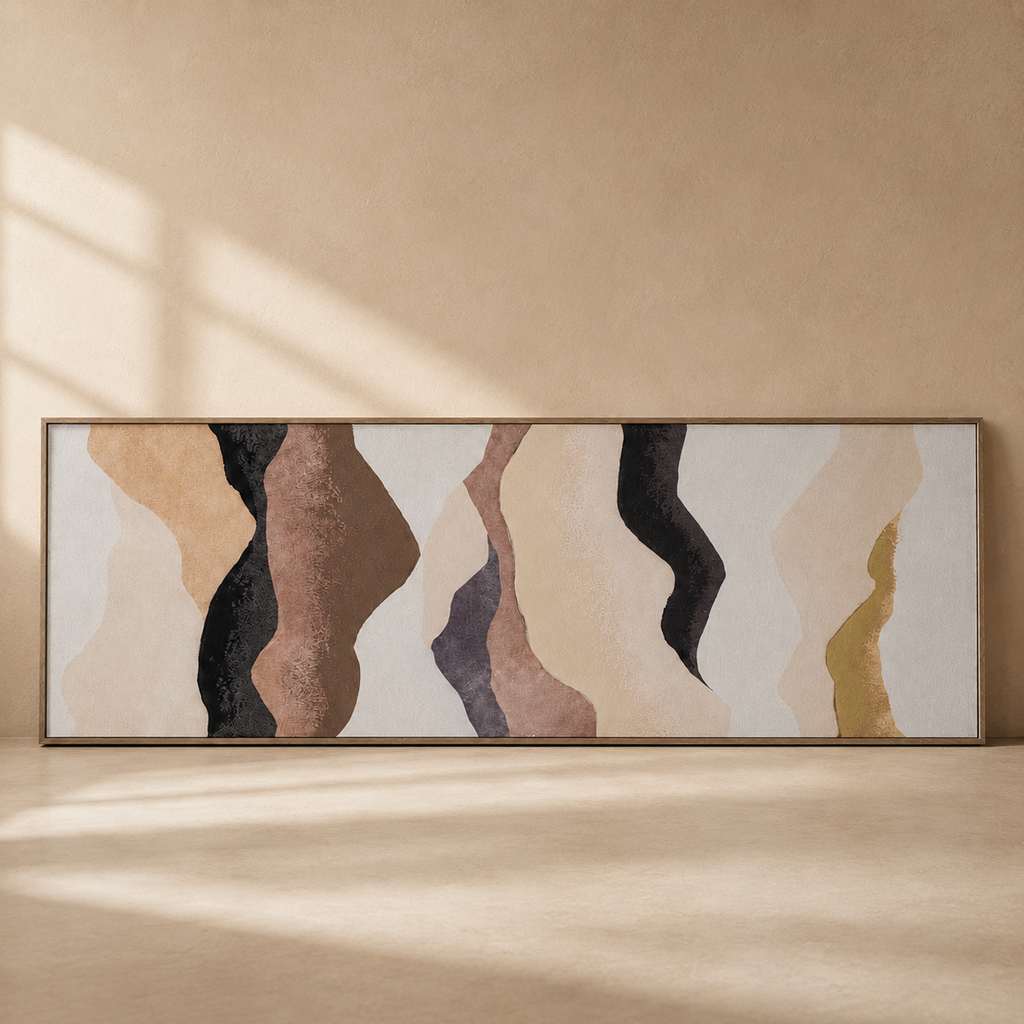 Abstract painting, 50 x 150 cm