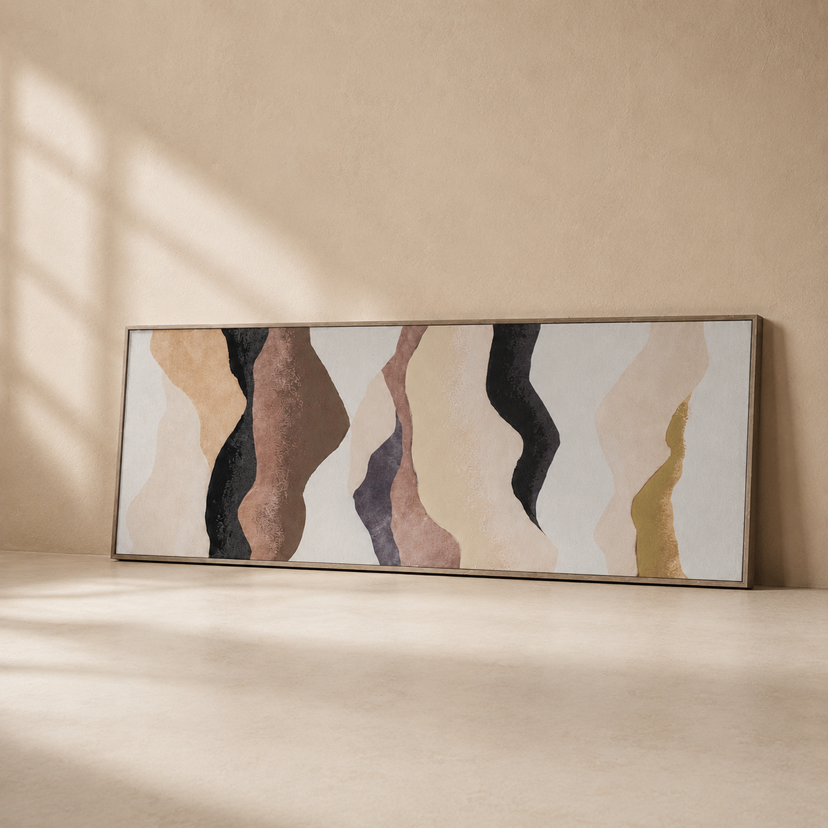 Abstract painting, 50 x 150 cm
