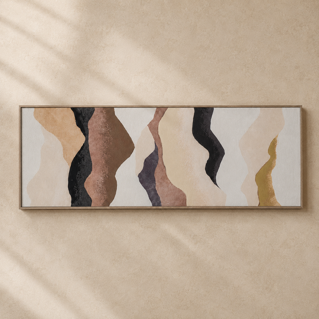 Abstract painting, 50 x 150 cm