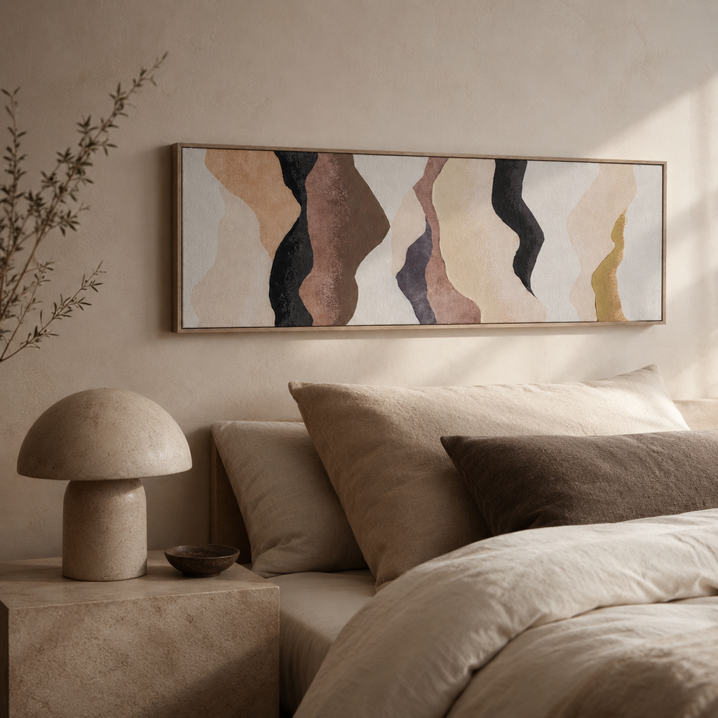 Abstract painting, 50 x 150 cm