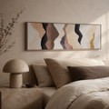 Cuadro Hela abstracto, lienzo, 50 × 150 cm