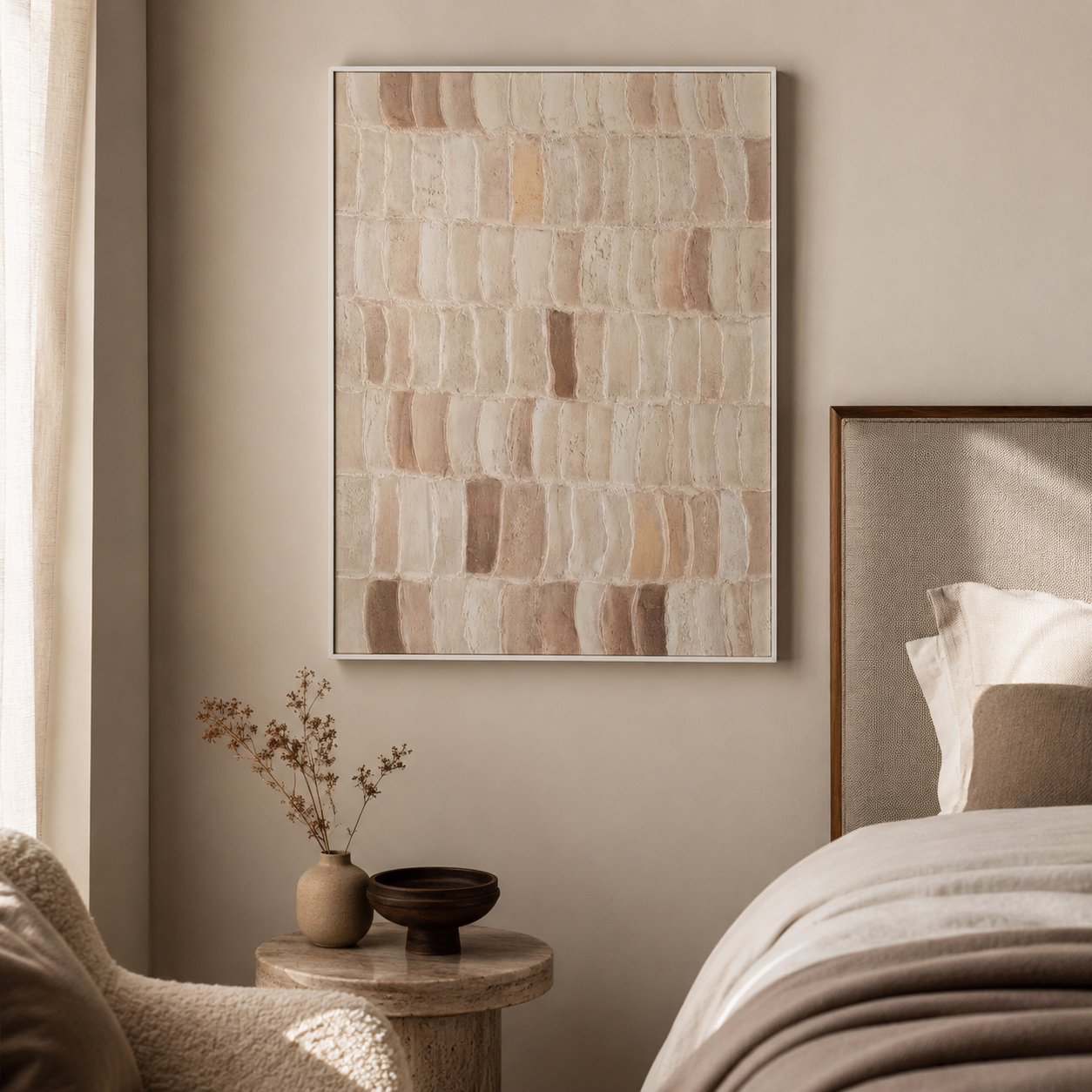 Cuadro Laro abstracto, lienzo, 60 × 80 cm