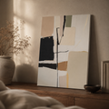 Cuadro Neva abstracto, lienzo, 60 × 80 cm