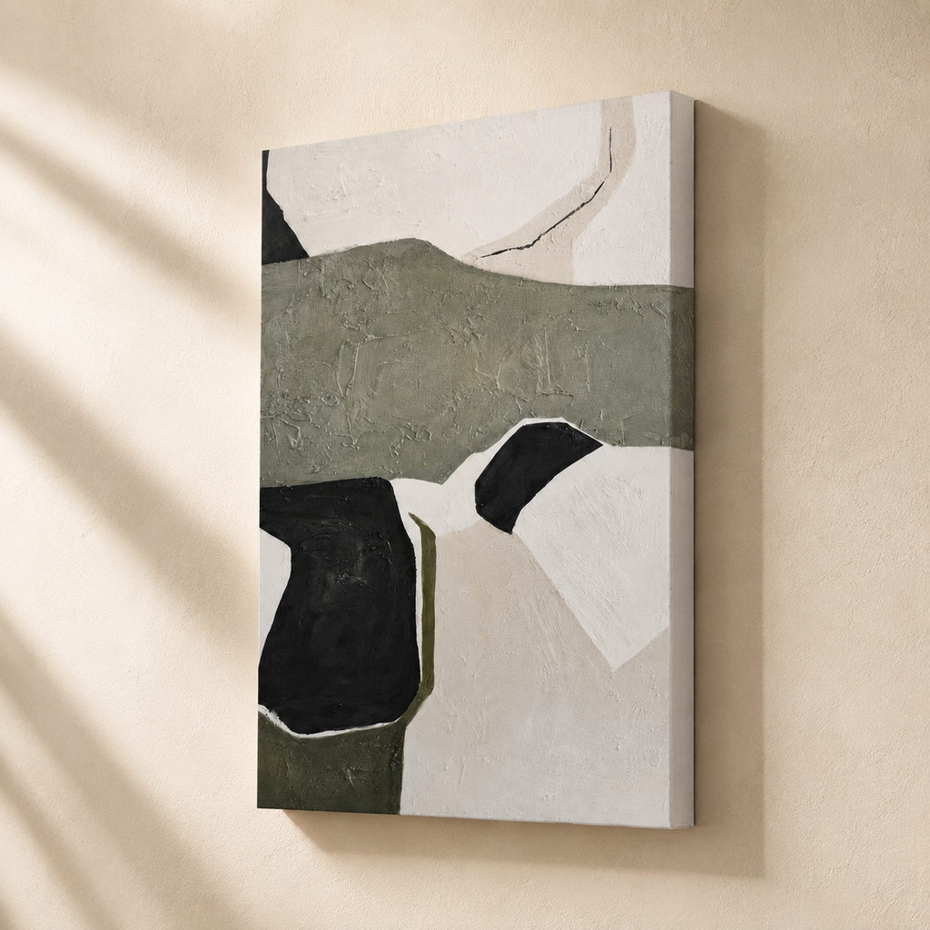 Cuadro Tena abstracto, lienzo, 80 × 120 cm