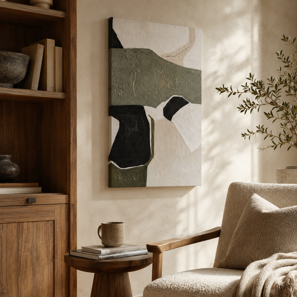 Cuadro Tena abstracto, lienzo, 80 × 120 cm
