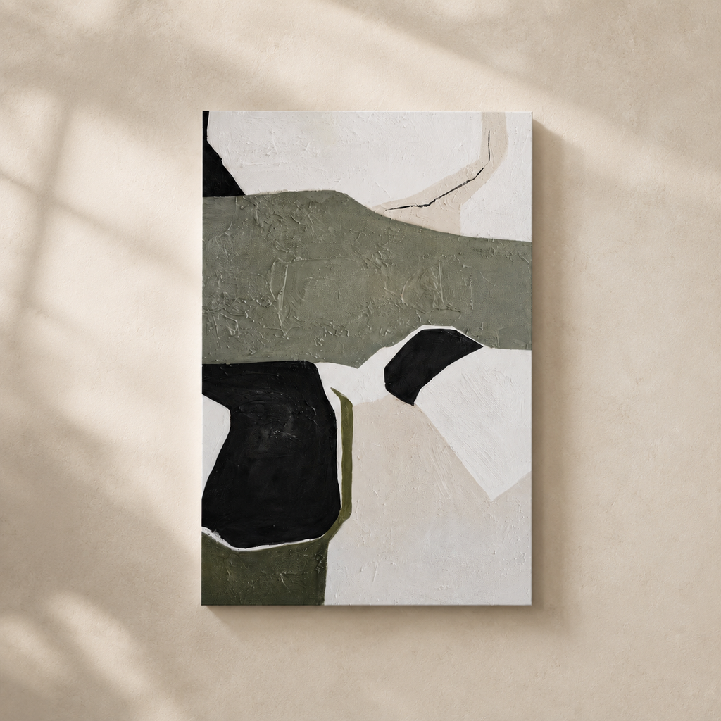 Cuadro Tena abstracto, lienzo, 80 × 120 cm