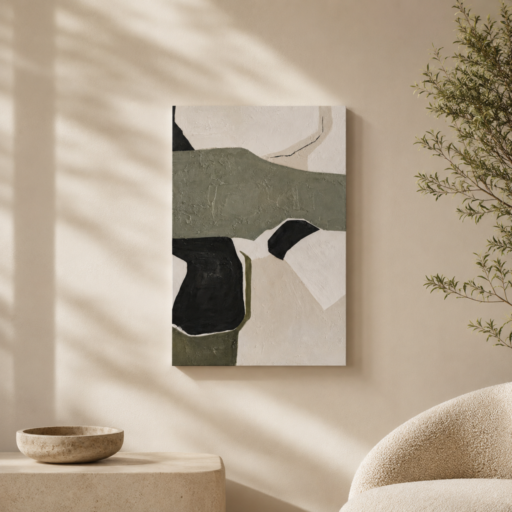 Cuadro Tena abstracto, lienzo, 80 × 120 cm