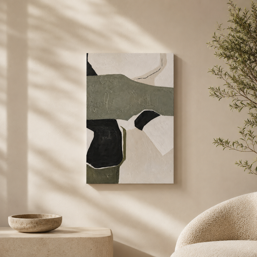 Cuadro Tena abstracto, lienzo, 80 × 120 cm