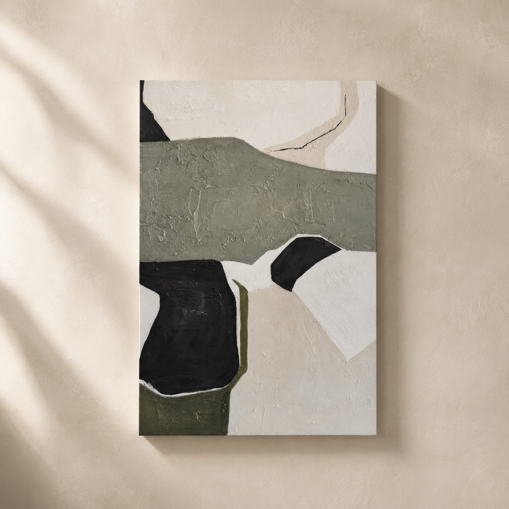 Cuadro Tena abstracto, lienzo, 80 × 120 cm