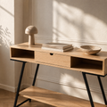 Consola Zaira 1 cajón, madera, 120 × 85 cm