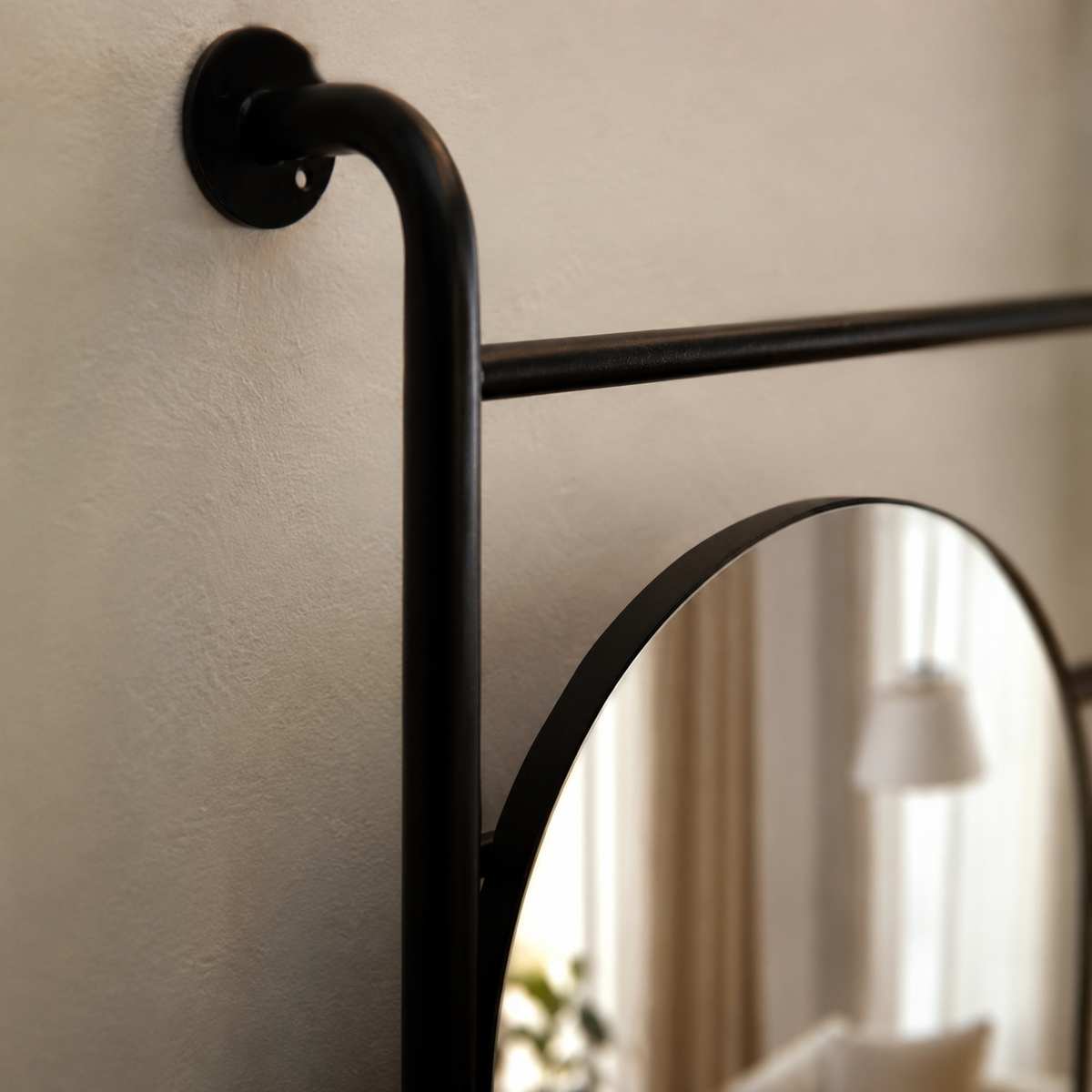 Arch metal mirror 80×200 cm