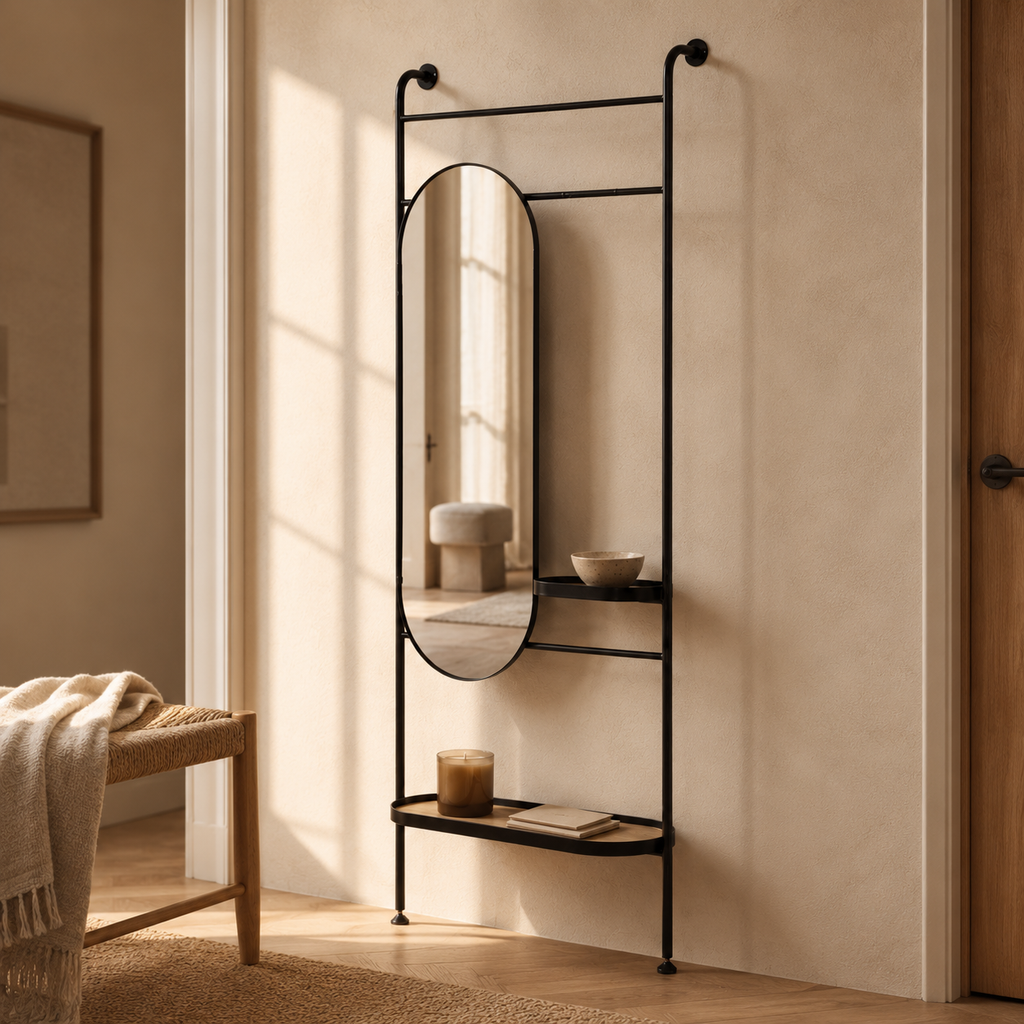 Arch metal mirror 80×200 cm