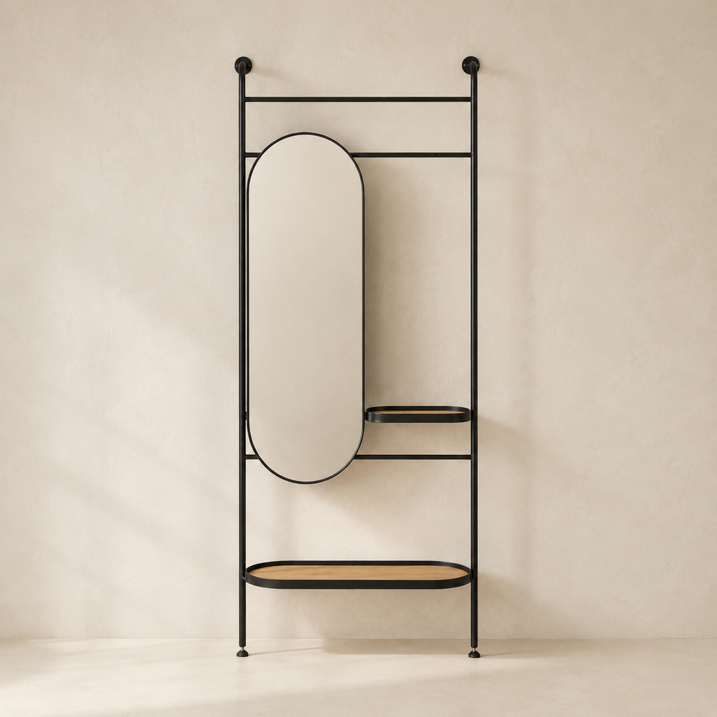 Arch metal mirror 80×200 cm