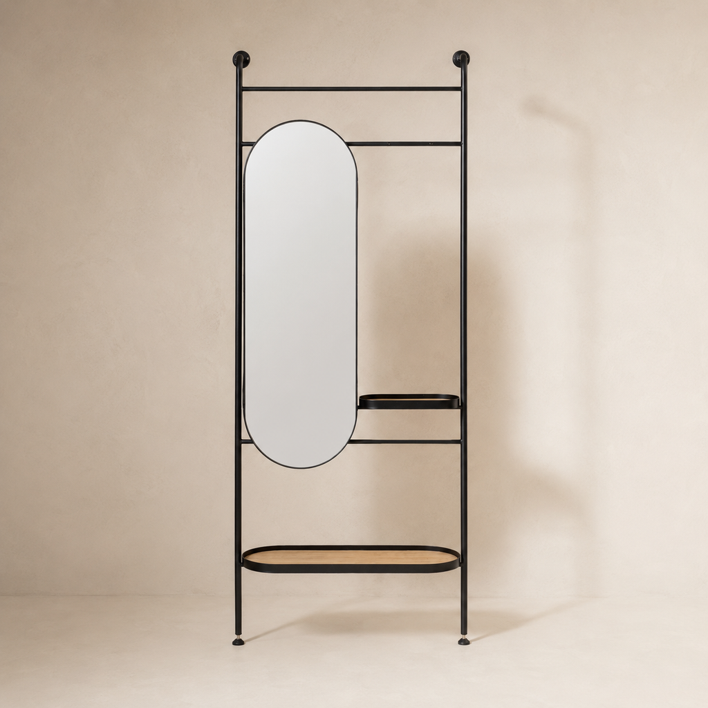 Arch metal mirror 80×200 cm