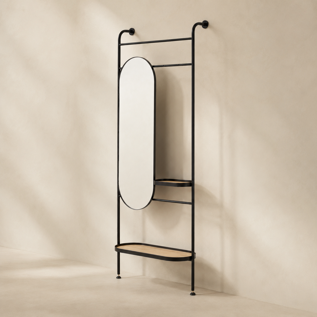 Arch metal mirror 80×200 cm