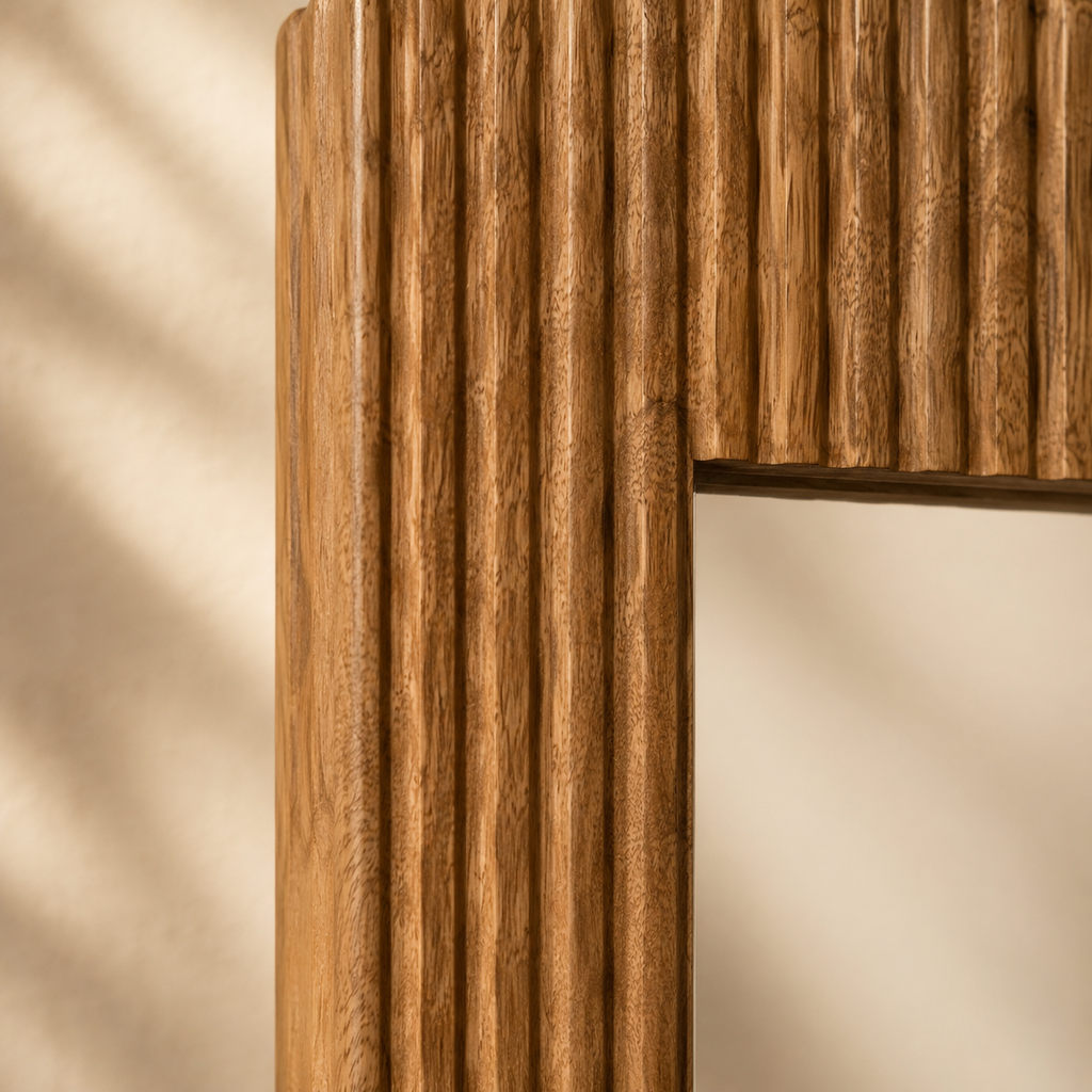 Rectangular wooden mirror 70×110 cm