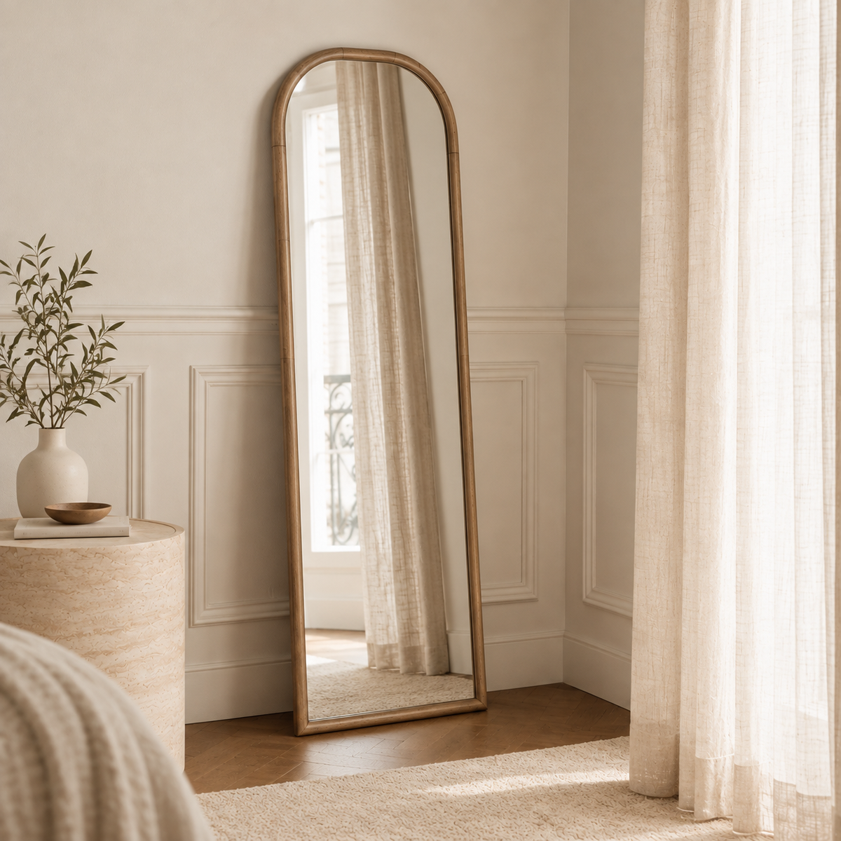 Espejo Solca rectangular, madera, 60 × 160 cm