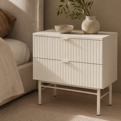 Mesita Galé 1 cajón y hueco, madera, 60 × 35 cm