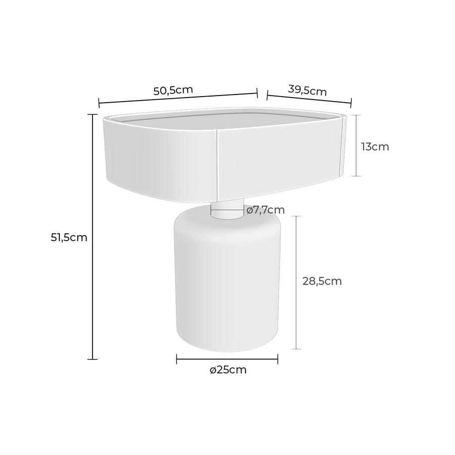 Maré End Table 50.5×39.5 cm