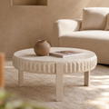 Round metal coffee table, 79 cm