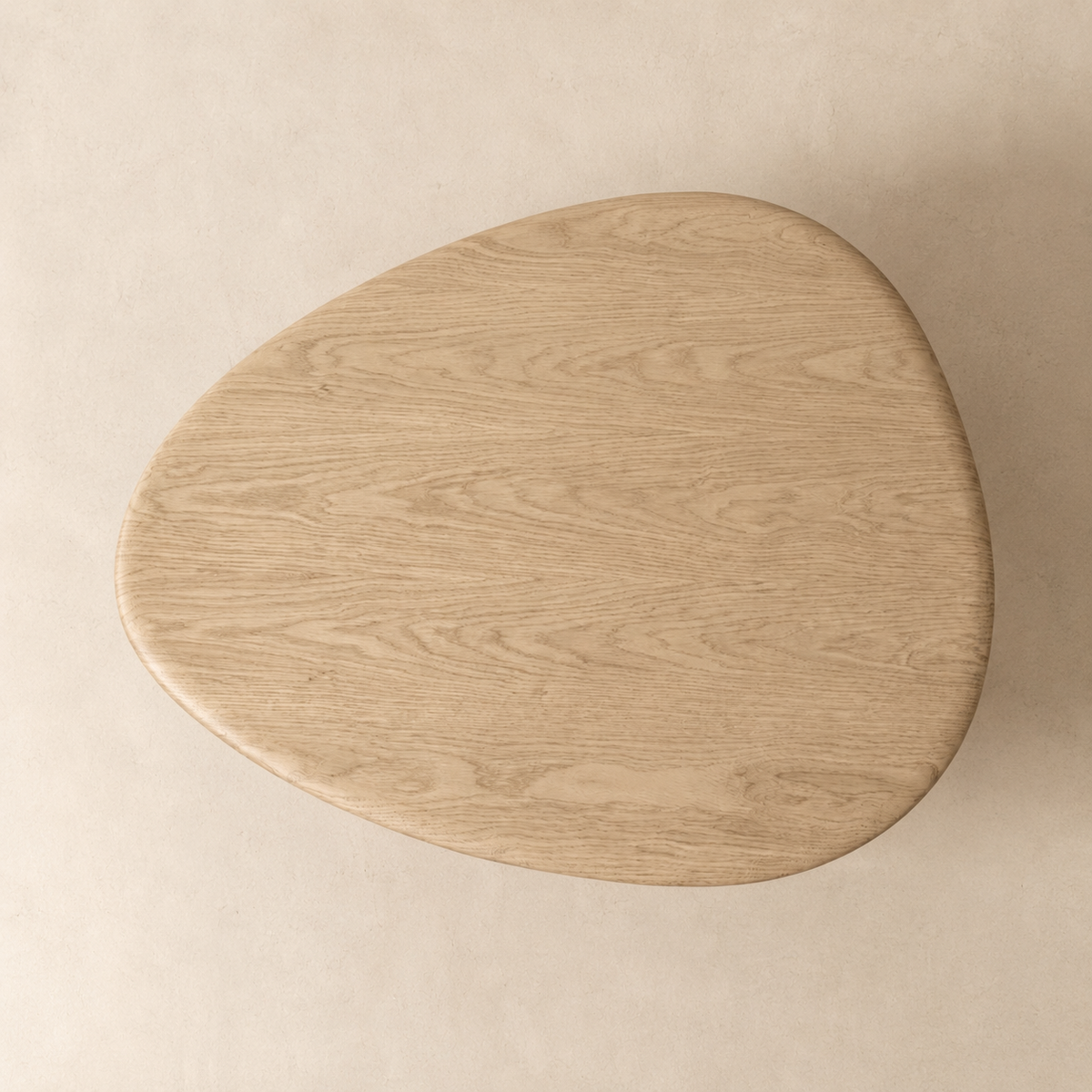 Mesa de centro ovalada de madera, 102 cm