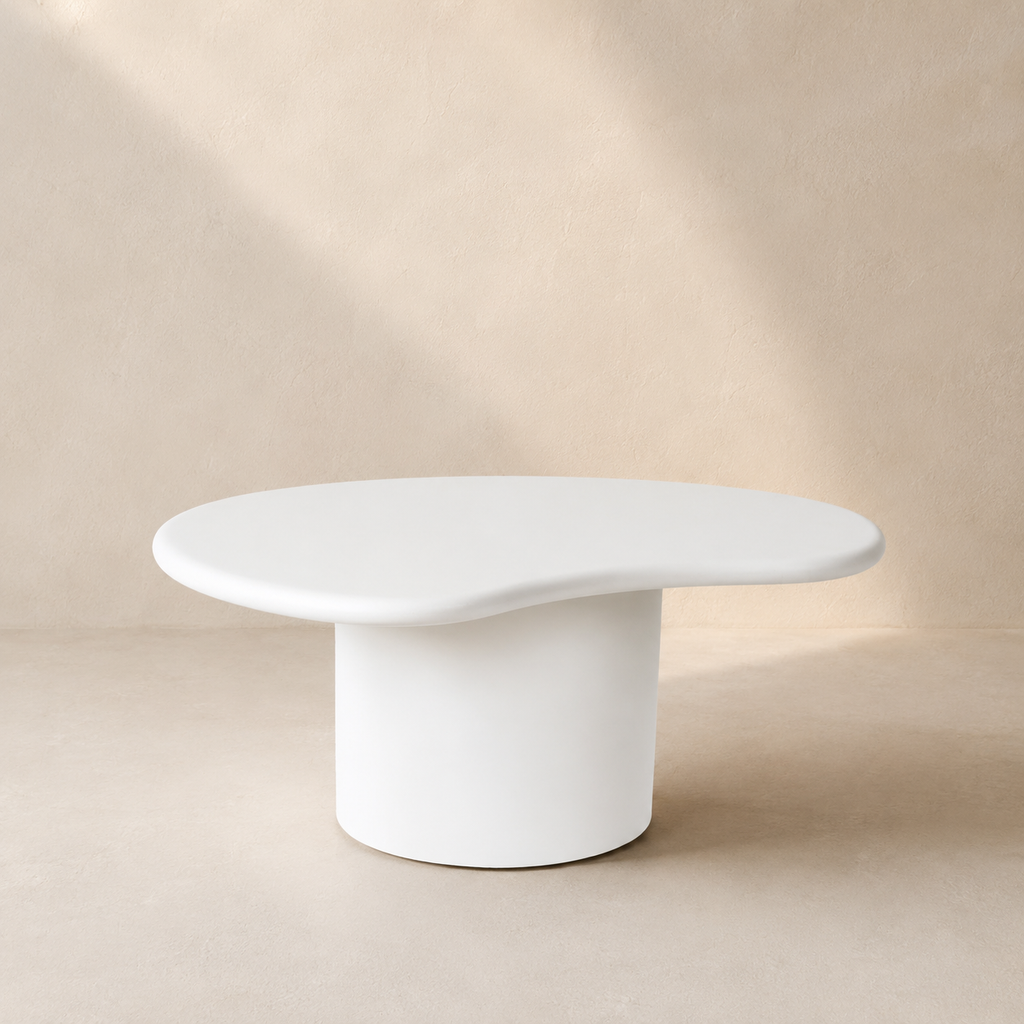 Mesa de centro rectangular de madera, 80 cm