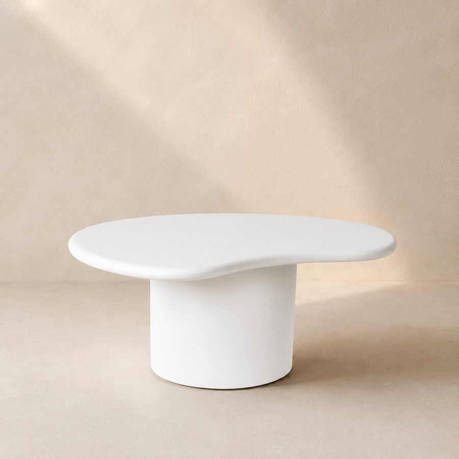 Mesa de centro rectangular de madera, 80 cm