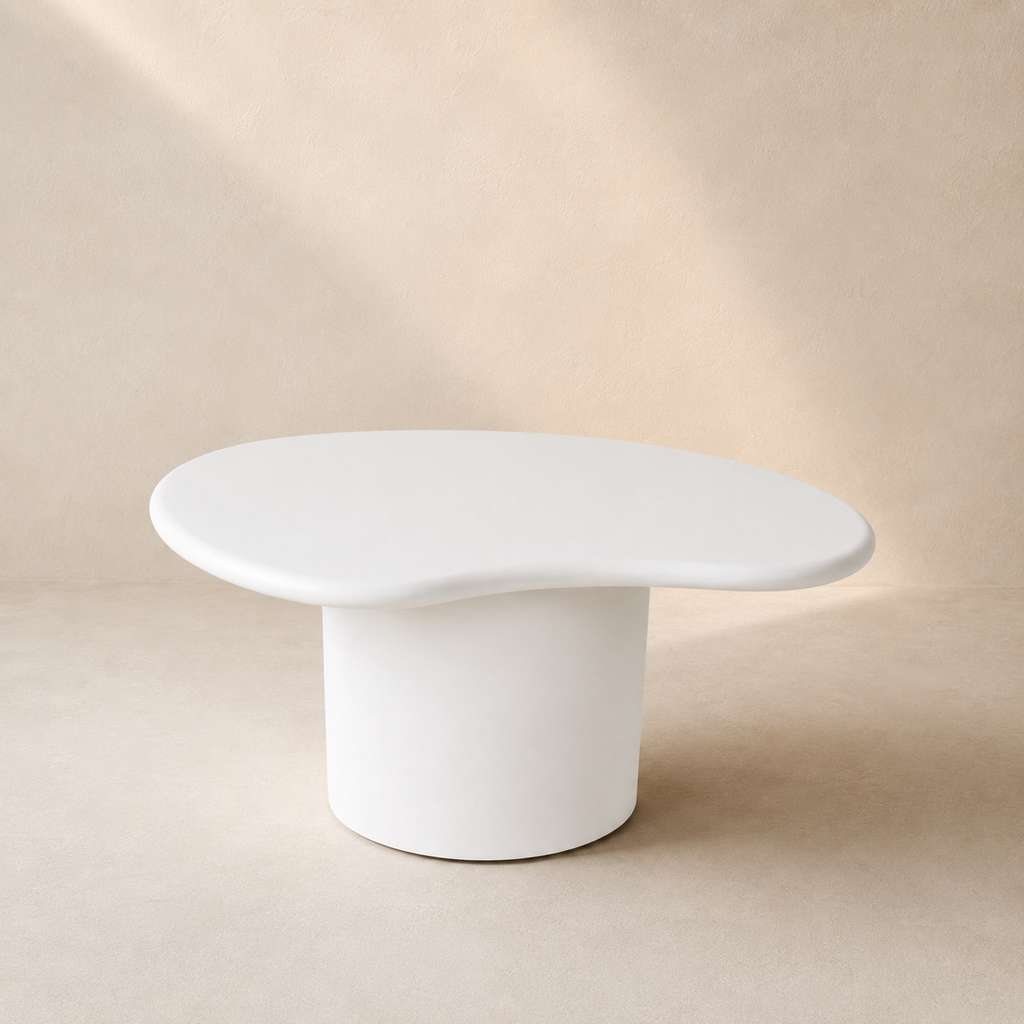Mesa de centro rectangular de madera, 80 cm