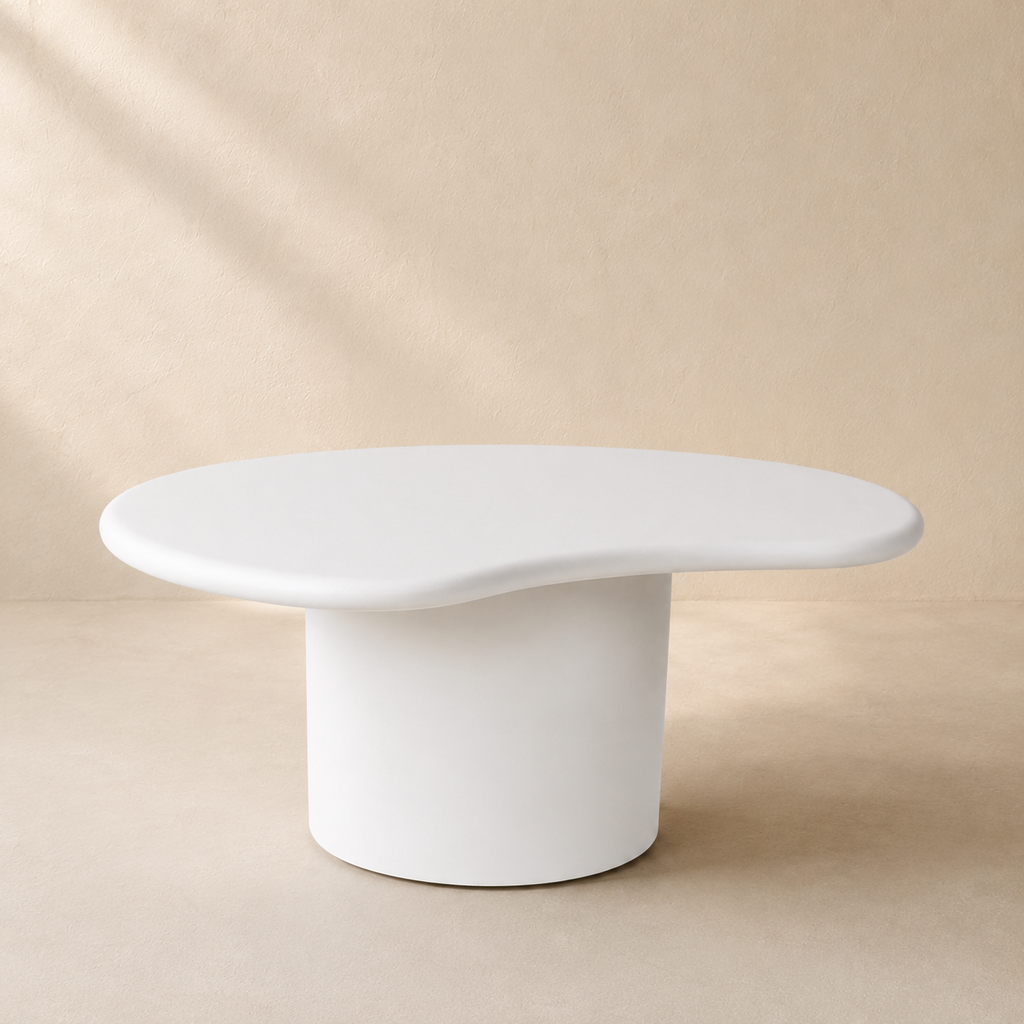 Mesa de centro rectangular de madera, 80 cm