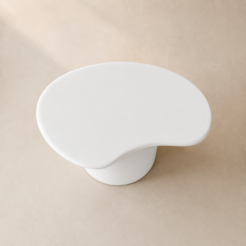 Mesa de centro rectangular de madera, 80 cm
