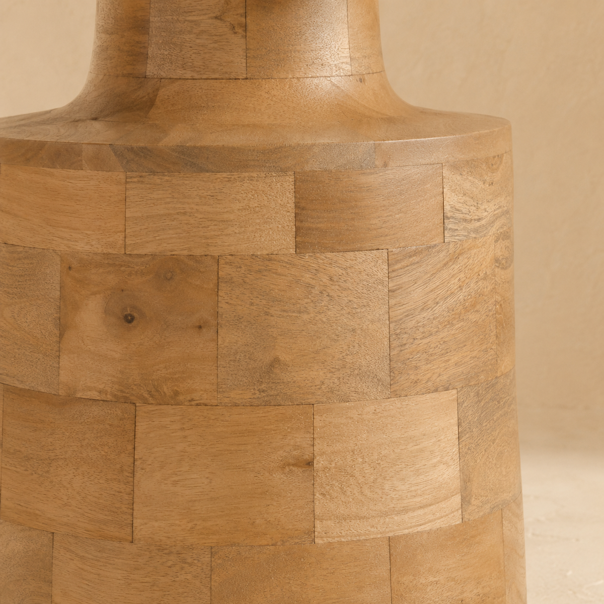 Mesa de centro redonda de madera
