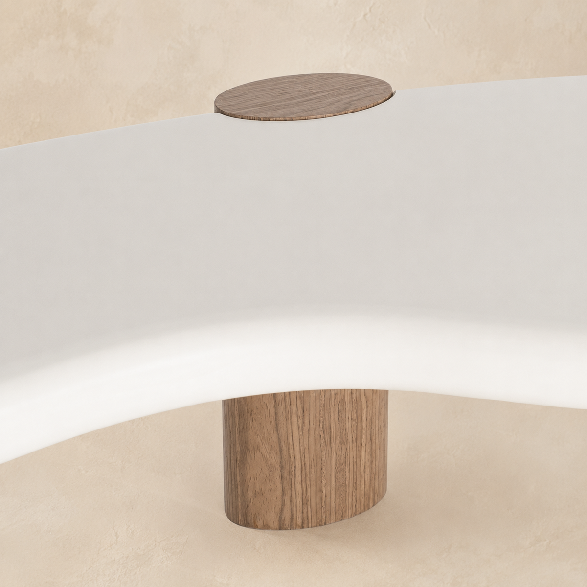 Mesa de centro rectangular lacada, 125 cm