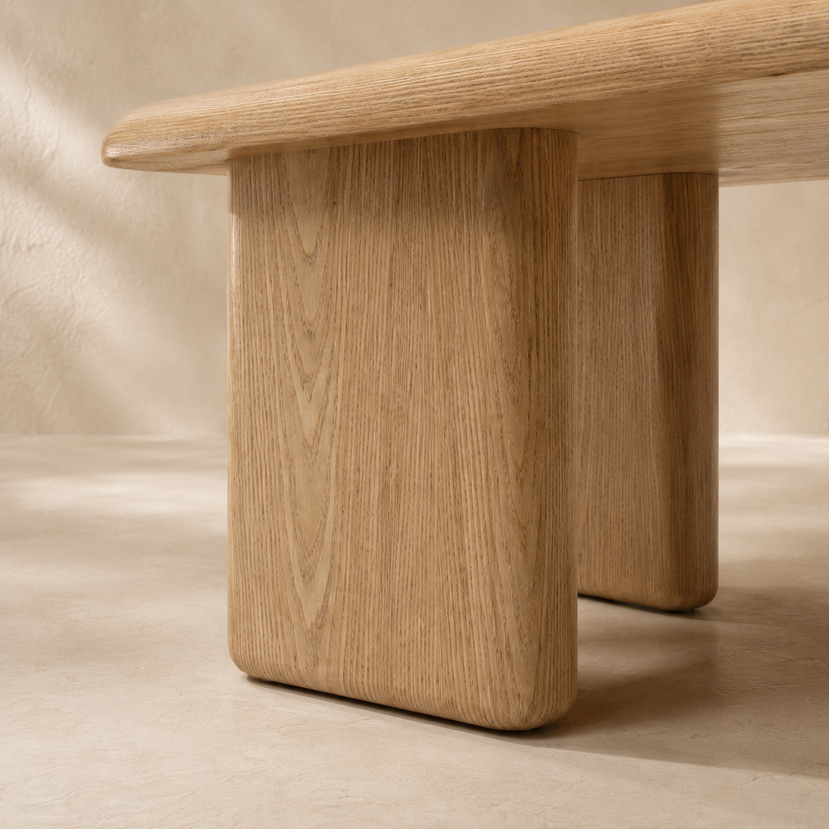 Mesa de centro rectangular de madera, 120 cm